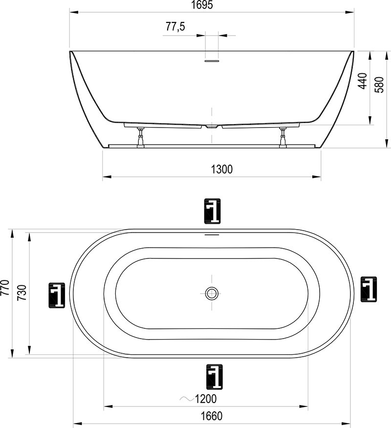 Badewanne Freedom O Tec